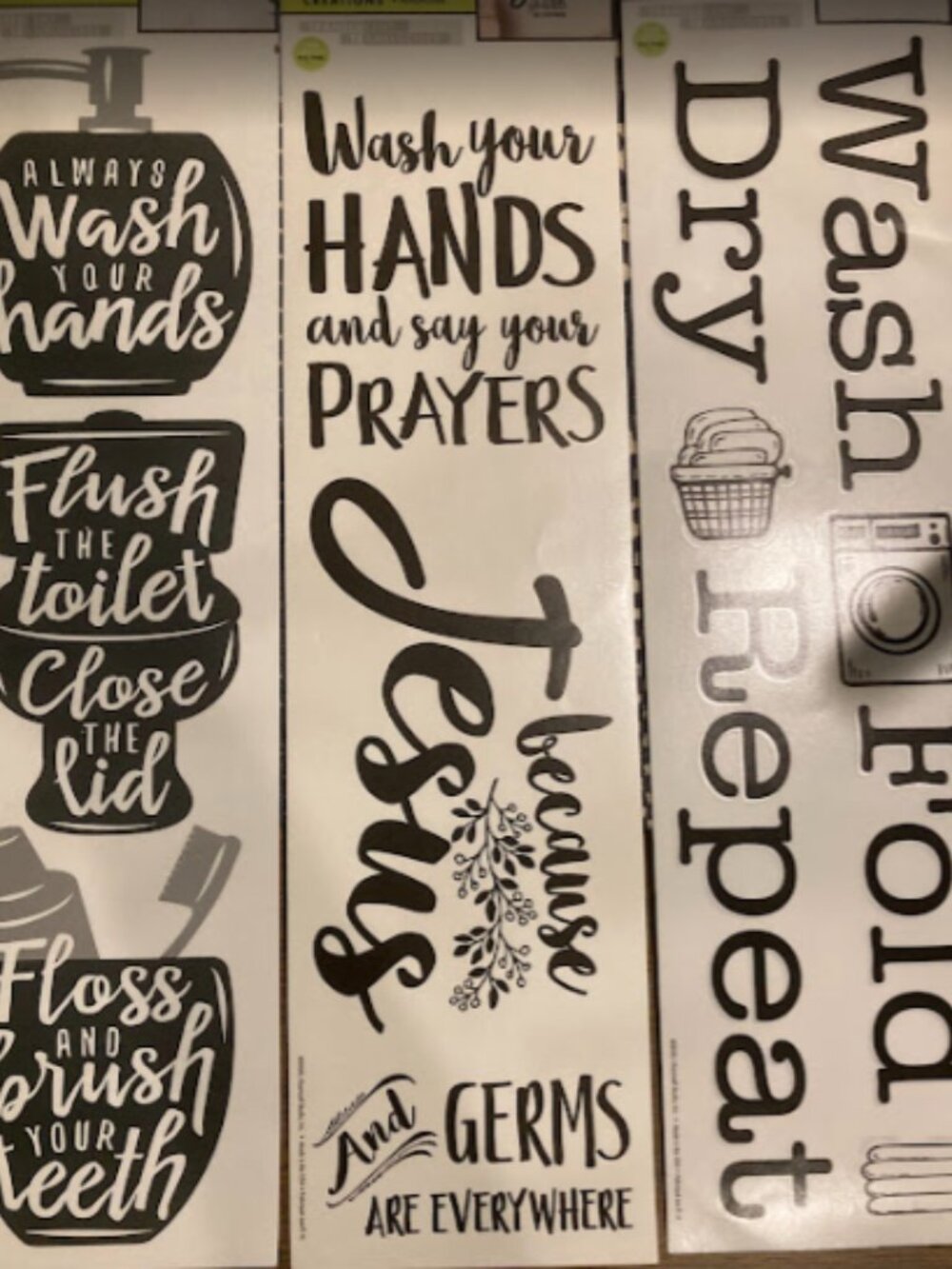 Laundry Room & Bathroom Decal Sticker